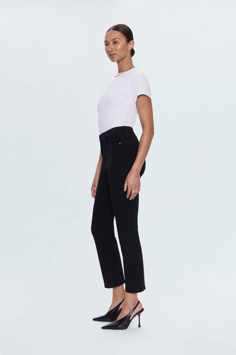 Lavender Lennon High Rise Crop Boot Jean | Noir Jeans