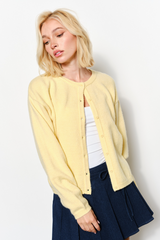 Antique White Autumn Knit Cardigan Cardigan
