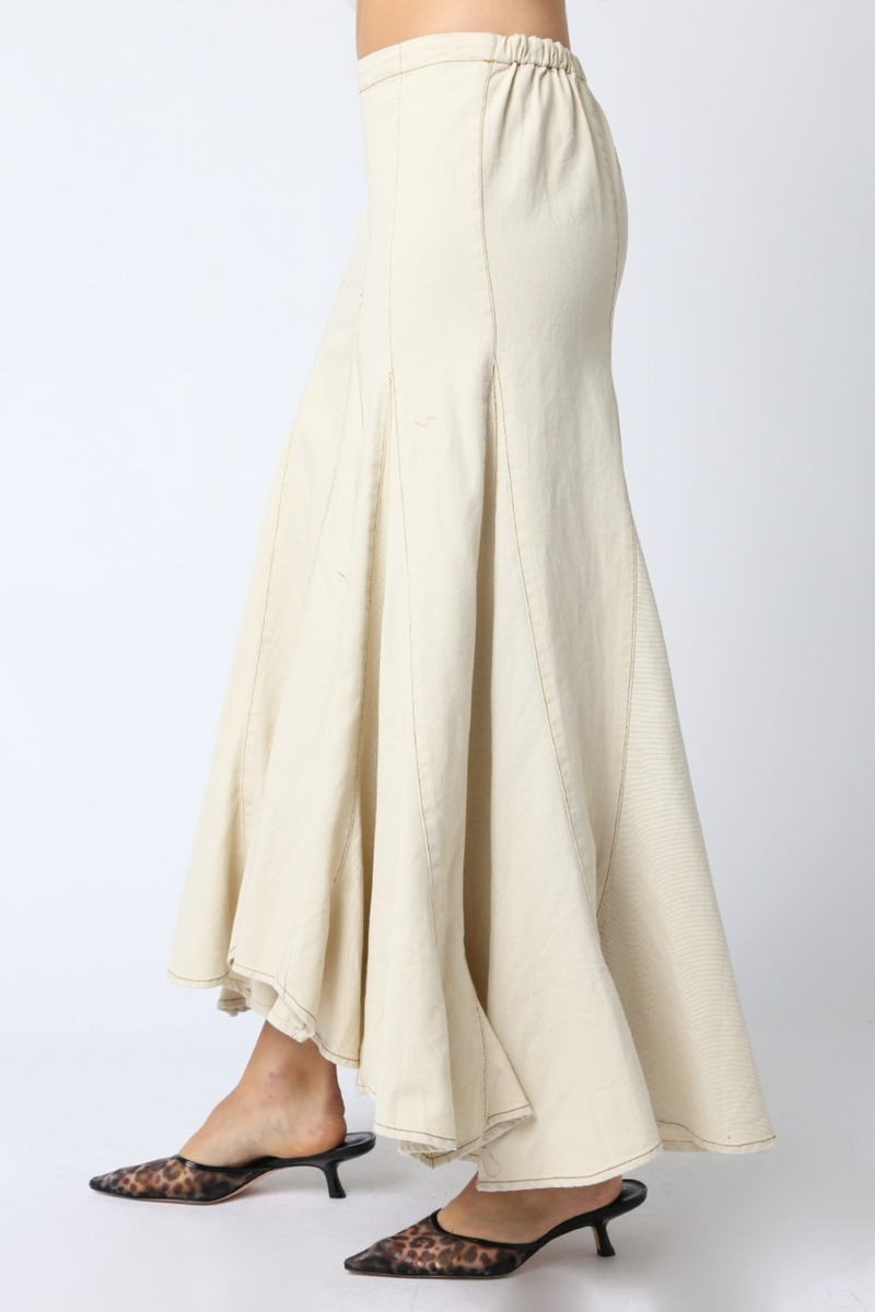 Light Gray Melrose Maxi Skirt Maxi Skirt