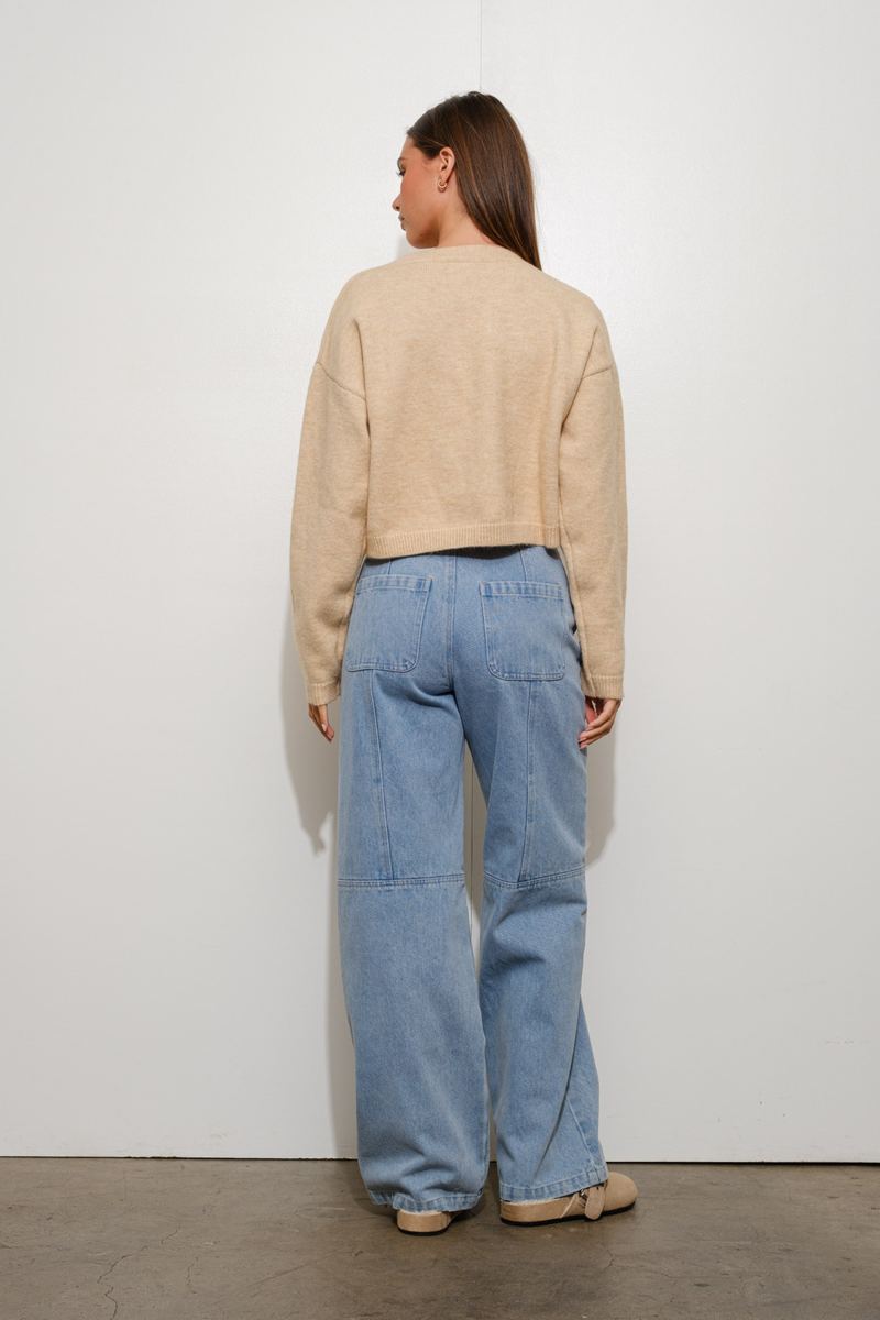 Light Gray Merry Martini Sweater Sweater