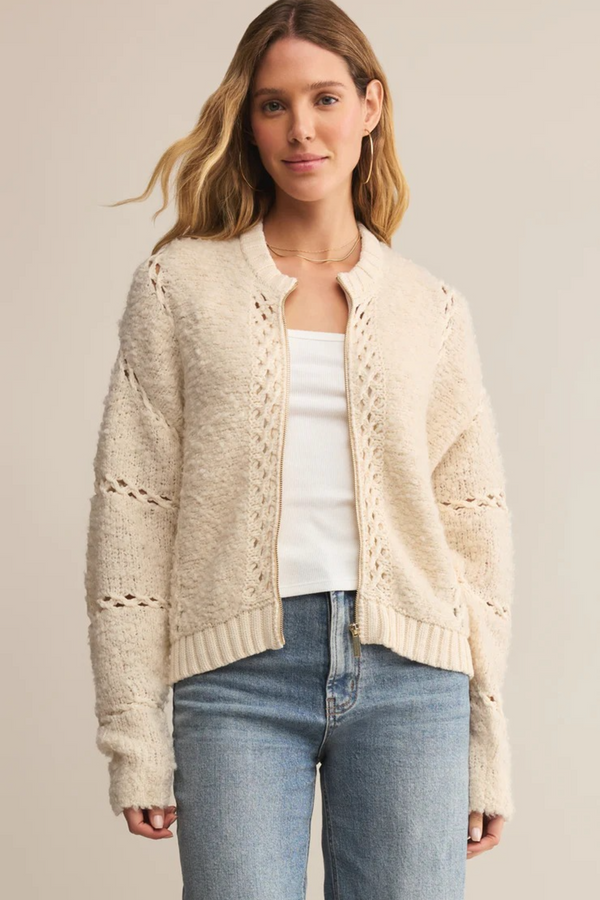 Light Gray Sundance Sweater Jacket Jacket