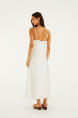 Antique White Off-White 3D Paper Boat Maxi Dress Maxi Dress