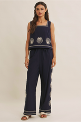 Light Gray Shore Thing Linen Pants Pant