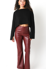 Black Betty Cropped Sweater Sweater