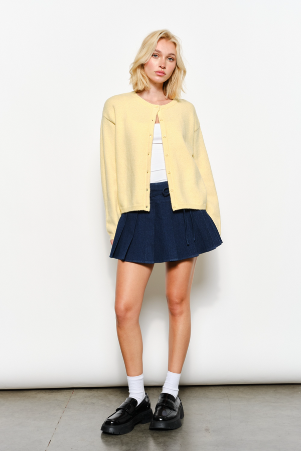 Beige Autumn Knit Cardigan Cardigan