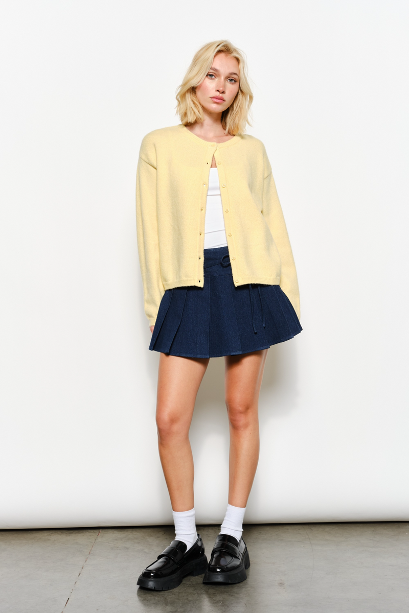 Beige Autumn Knit Cardigan Cardigan