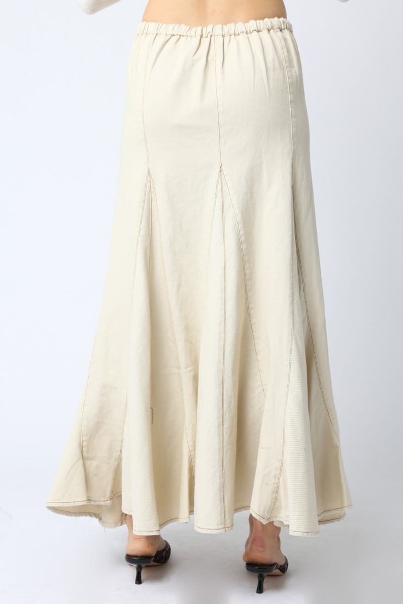 Antique White Melrose Maxi Skirt Maxi Skirt