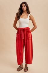 Tan Urban Drift Barrel Pant Pant