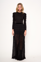 Black Mia Skirt Maxi Skirt