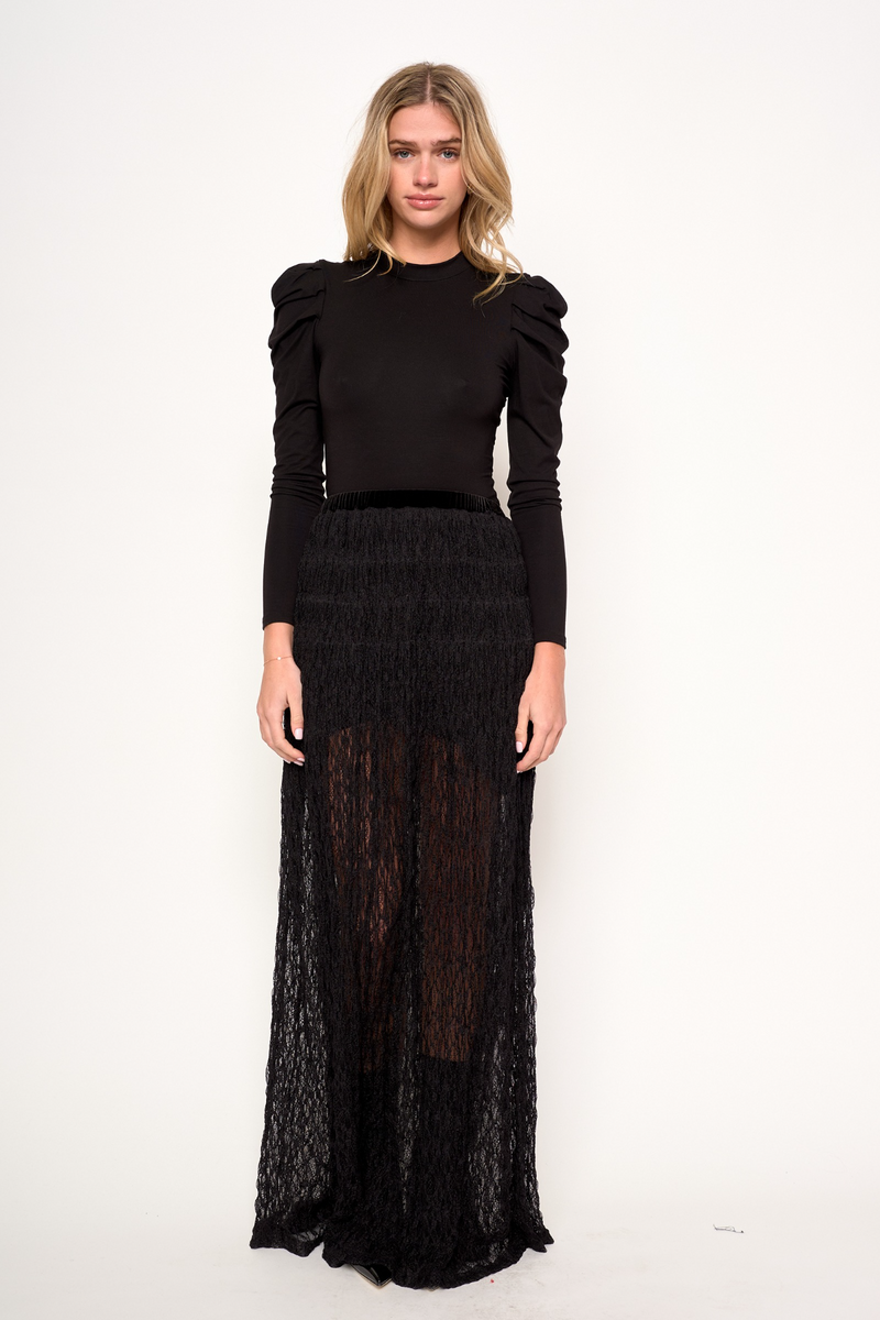 Black Mia Skirt Maxi Skirt