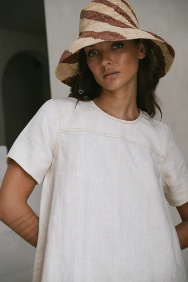 Gray Parker Linen Mini Dress Mini Dress