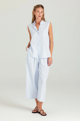 Light Gray Blaine Pants in Azure Line Yarn Pant