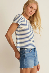Gray Junie Striped Tee Tee