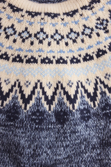 Light Gray North Sea Fairisle Cardigan Cardigan