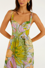 Lavender Spring Affair Light Blue Sleeveless Maxi Dress Maxi Dress