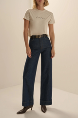 Gray The Cropped Signature Tee T Shirt