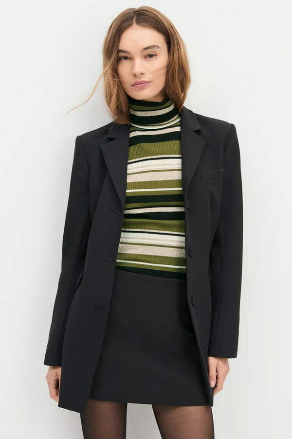 Antique White The Amelia Top in Nottingham Stripe Top