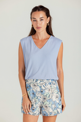 Light Gray Karli Tee Top