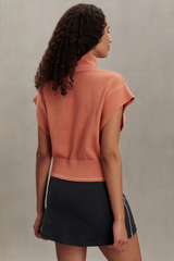 Dark Sea Green Fulton Cropped Knit Pullover