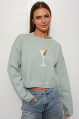Gray Merry Martini Sweater Sweater