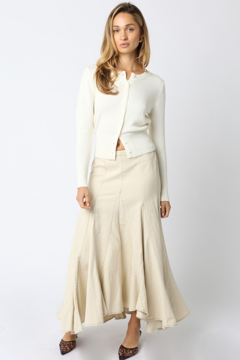 Light Gray Melrose Maxi Skirt Maxi Skirt