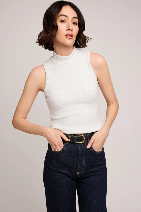 Light Gray Michelle Ribbed Tank Tank