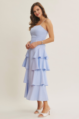 Light Gray Breezy Belle Maxi Dress Maxi Dress