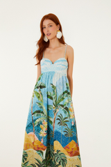 Seashell Rio Mosaic Multicolor Maxi Dress Maxi Dress