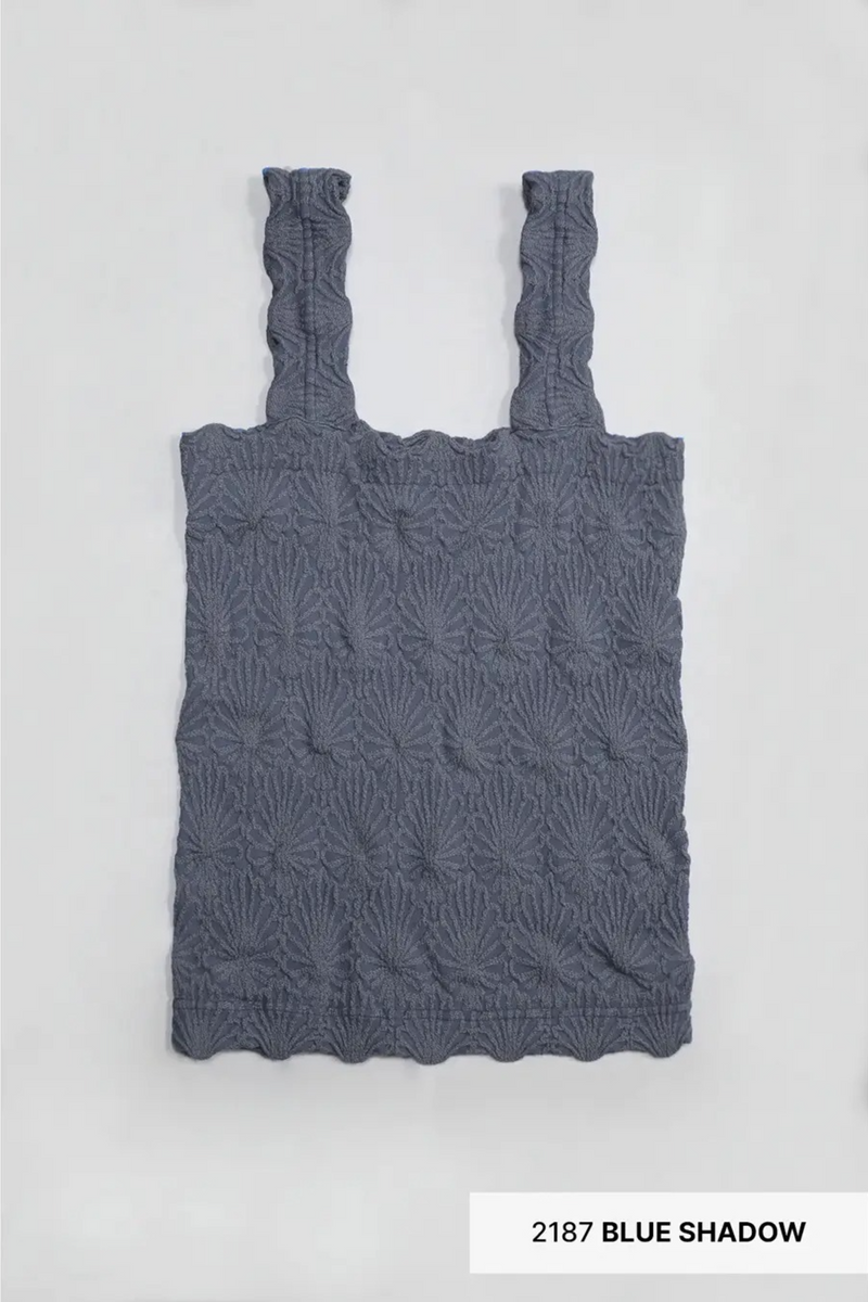 Dim Gray Serina Lace Textured Top Top