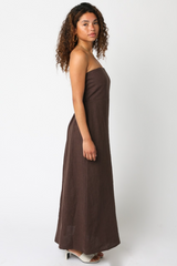 Antique White Babette Linen Maxi maxi dress