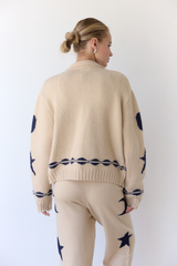Light Gray Harvest Zip Sweater Jacket Jacket
