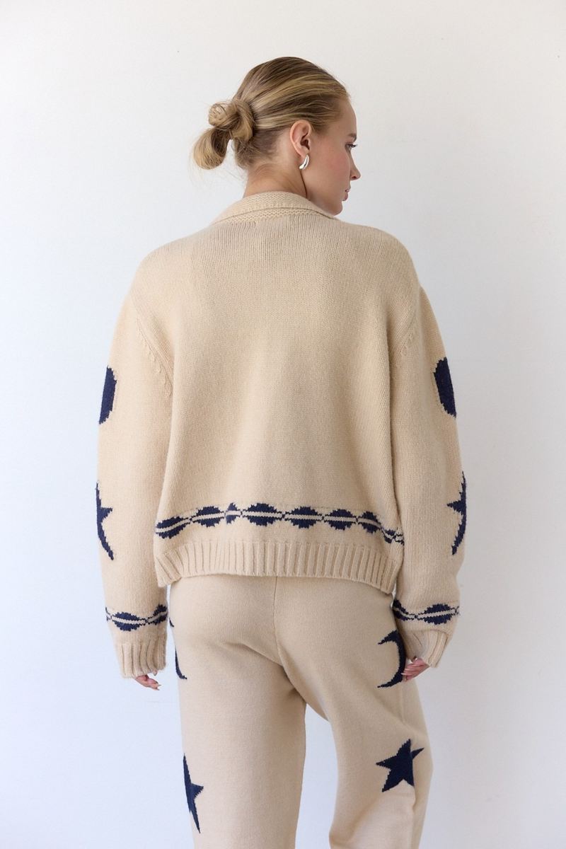 Light Gray Harvest Zip Sweater Jacket Jacket
