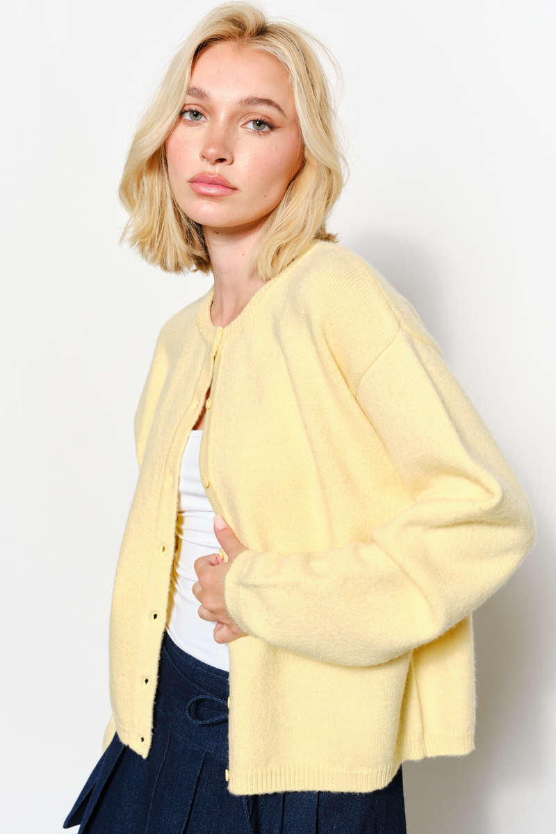 Antique White Autumn Knit Cardigan Cardigan