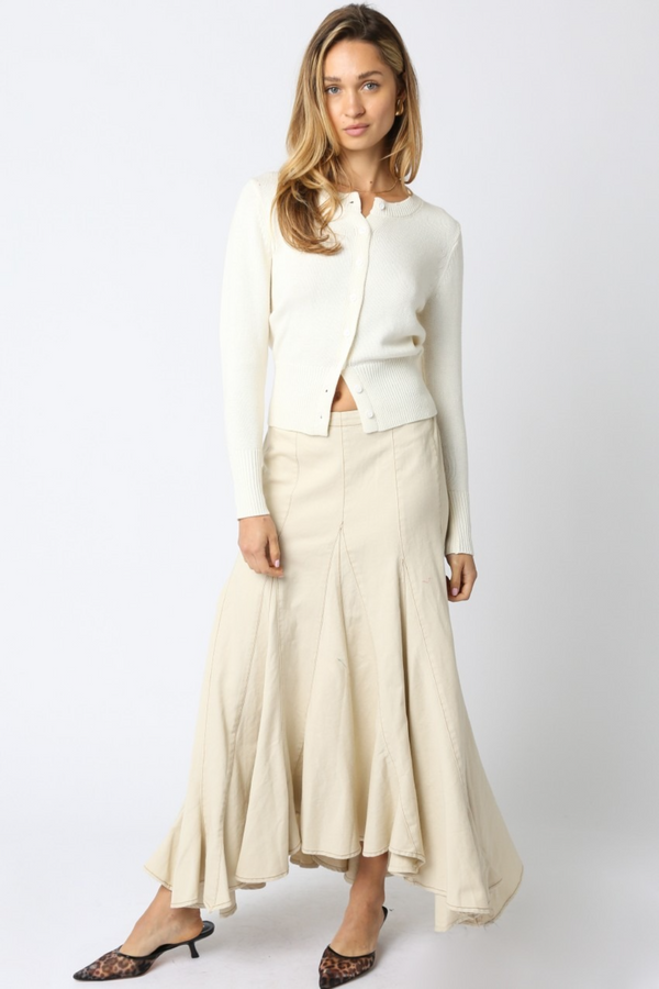 Light Gray Melrose Maxi Skirt Maxi Skirt