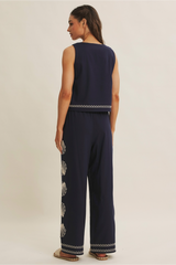 Light Gray Shore Thing Linen Pants Pant