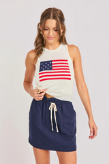 Light Gray American Spirit Sweater Tank Tank Top