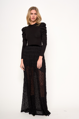 Black Mia Skirt Maxi Skirt