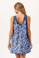 White Smoke Solene Dress in Toile De Jouy P Mini Dress