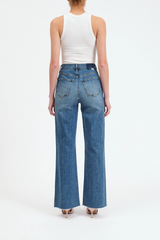 White Smoke Far Out High Rise Wide Leg | Stunner Jeans