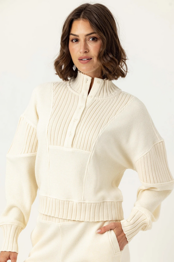 Antique White Senette Pullover Sweater