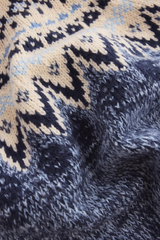Dark Slate Gray North Sea Fairisle Cardigan Cardigan