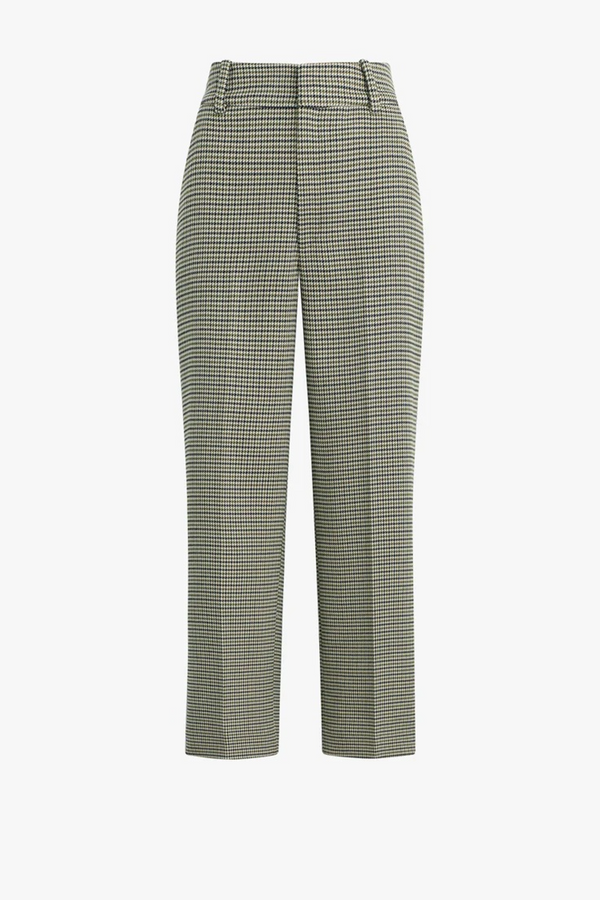 White Smoke The Cropped Fiona Pant in Cheshire Houndstooth Pant