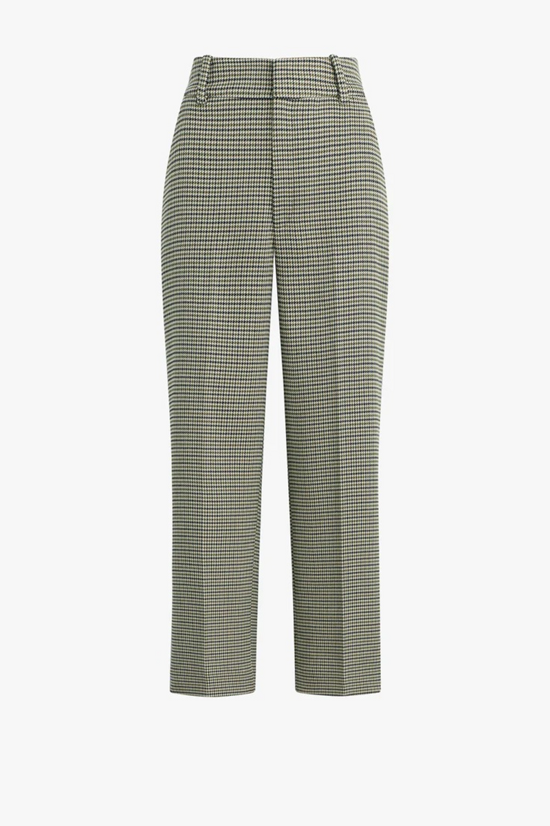 White Smoke The Cropped Fiona Pant in Cheshire Houndstooth Pant