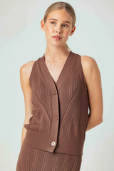 Light Gray Ziva Vest Vest
