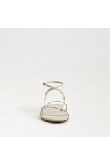 Lavender Ellina Strappy Sandal | Ivory Leather Sandal