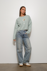 Light Gray Merry Martini Sweater Sweater
