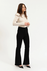 White Smoke Sunset High Rise Flare | After Party Pant