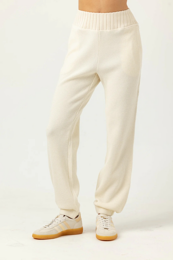Antique White Piper Jogger Joggers