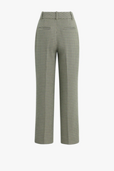 White Smoke The Cropped Fiona Pant in Cheshire Houndstooth Pant