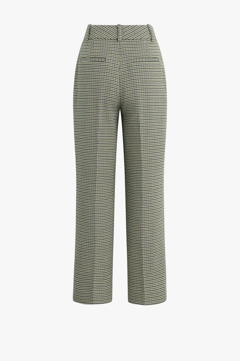 White Smoke The Cropped Fiona Pant in Cheshire Houndstooth Pant
